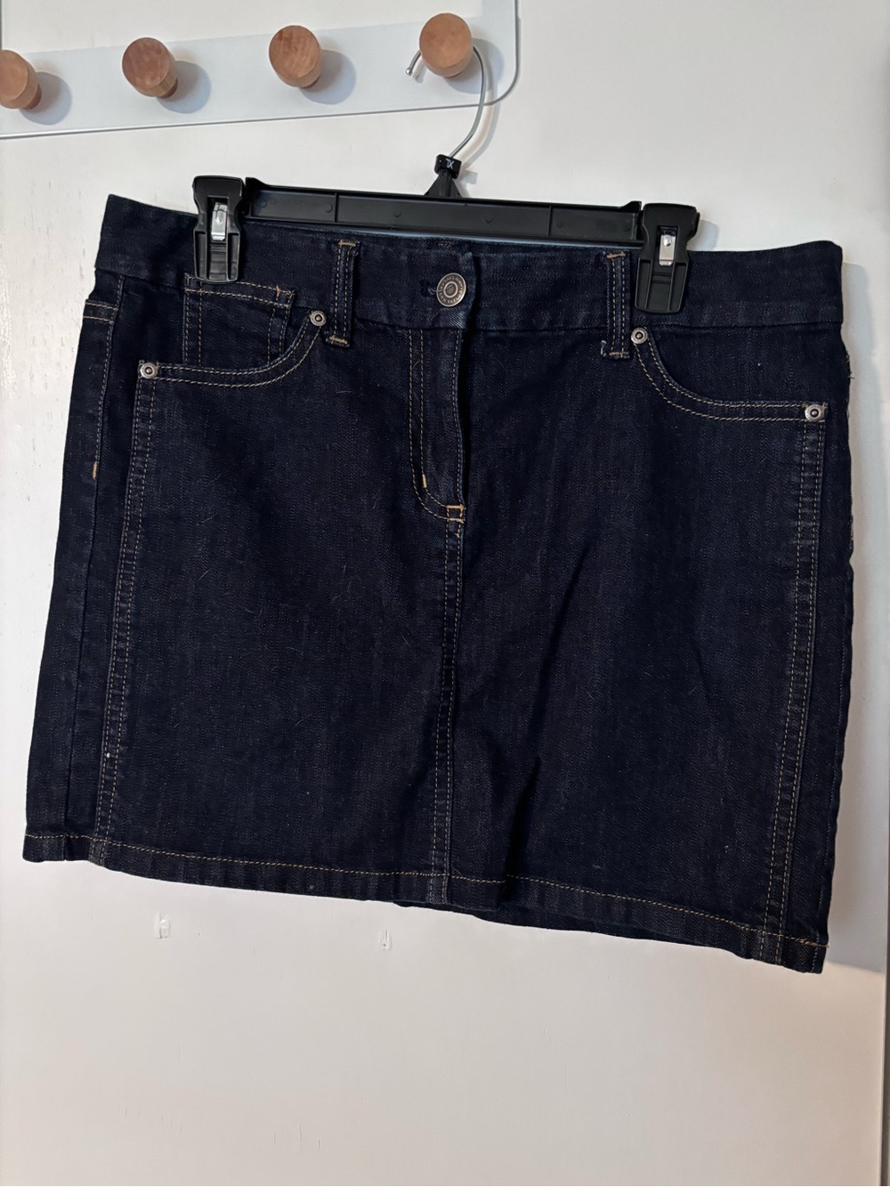 Ann Taylor Dark Blue Denim Skirt